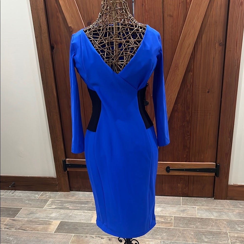 Elegant Blue and Black Dress nwt size 6